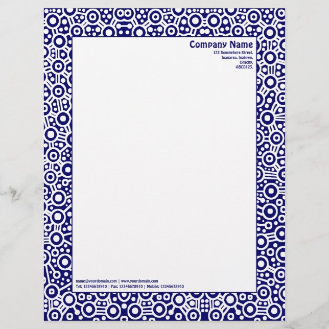 ET Circuity - Dark Blue (000066) Letterhead Design (Front)