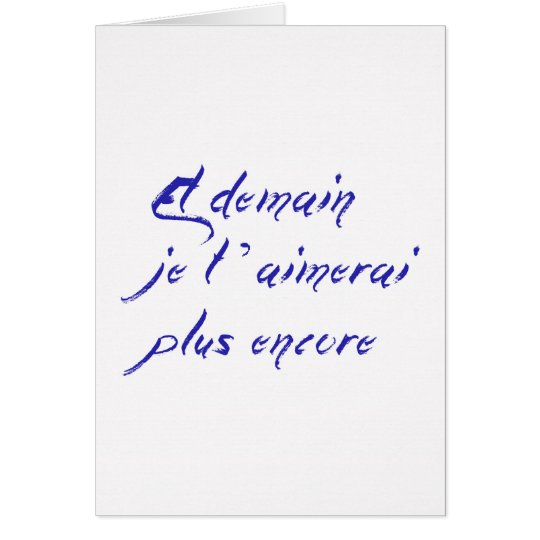 Et demain je t'aimerai plus encore card