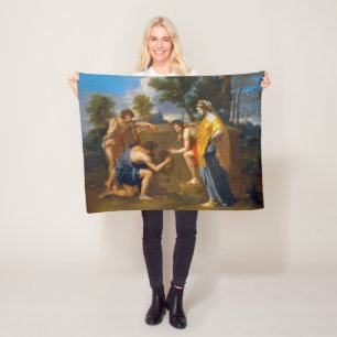 Et in Arcadia ego, Poussin Fleece Blanket