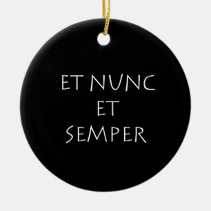 Et nunc et semper ceramic tree decoration