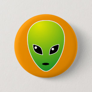 ET - on Orange 6 Cm Round Badge