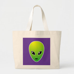 ET - on Purple Large Tote Bag