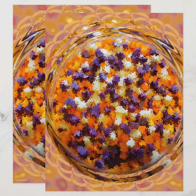 ET Potpourri Scrapbook Paper 2-Sided Page (Front/Back)