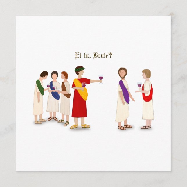 "Et Tu Brute?" Julius Caesar at a Party Programme (Front)