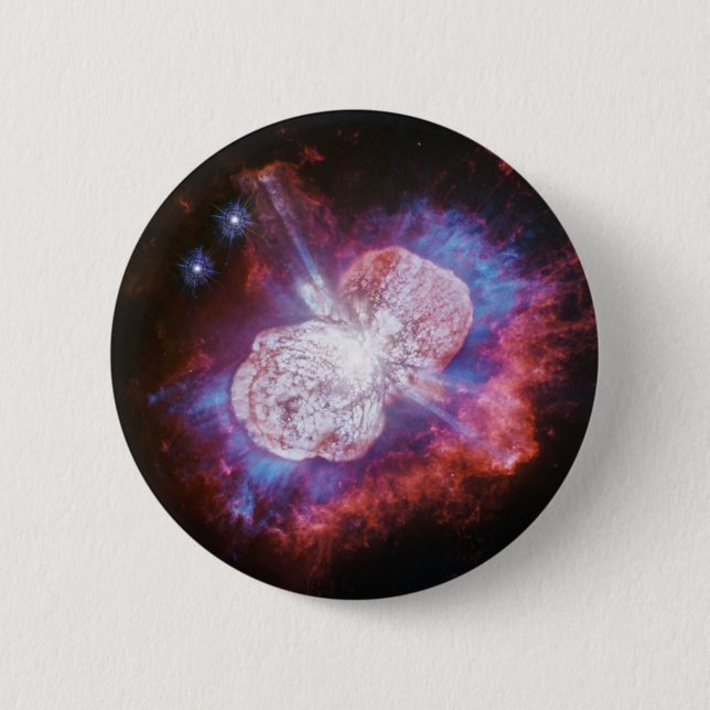 Eta Carinae Binary Star System Fireworks 6 Cm Round Badge (Front)