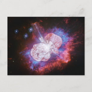 Eta Carinae Binary Star System Fireworks Postcard