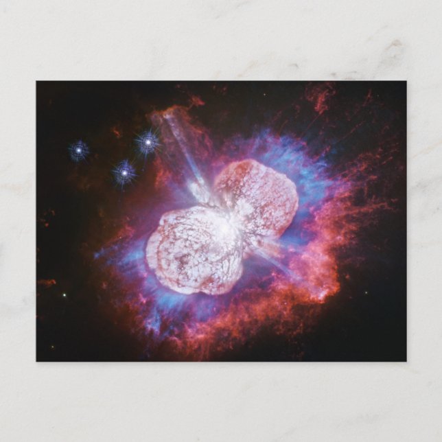 Eta Carinae Binary Star System Fireworks Postcard (Front)