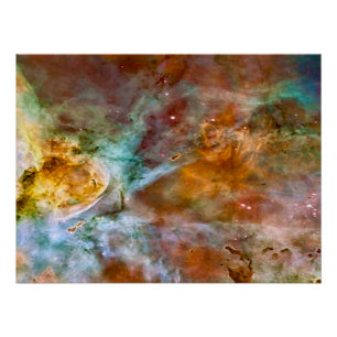 Eta Carinae Nebula in Brown & Copper Poster