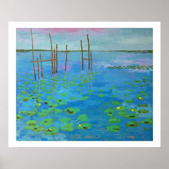 étang en Bretagne Poster (Front)