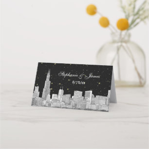 Etch Chicago Starry Skyline DIY BG Escort Card #3