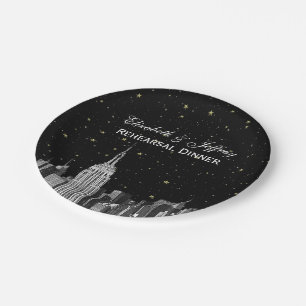 Etch NYC ESB Skyline Star DIY Bg Paper Plate