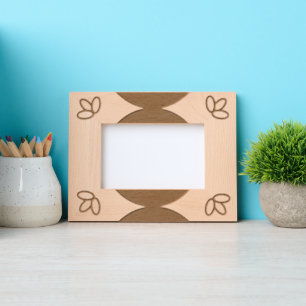 Etched Frame - Leaves and Half Circles