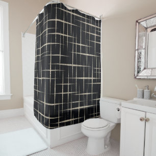 Etched Onyx Shower Curtain