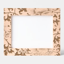 ETCHED PICTURE FRAMES JAPANESE FLORAL PATTERN
