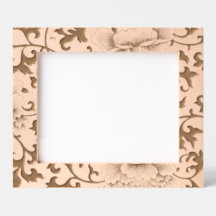 ETCHED PICTURE FRAMES JAPANESE FLORAL PATTERN