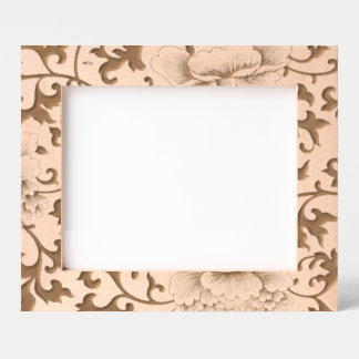 ETCHED PICTURE FRAMES JAPANESE FLORAL PATTERN