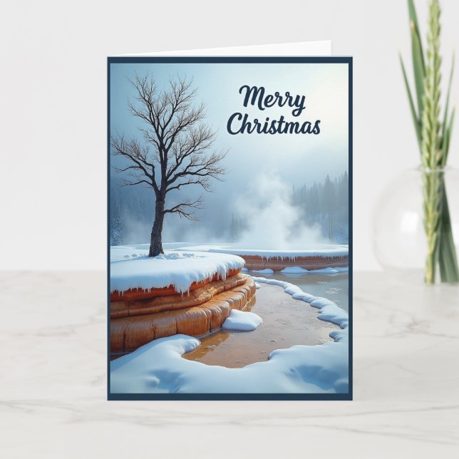 Etched Tree Christmas Card (Front)