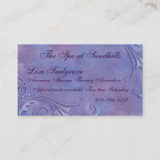 Etched Watercolor Business Card