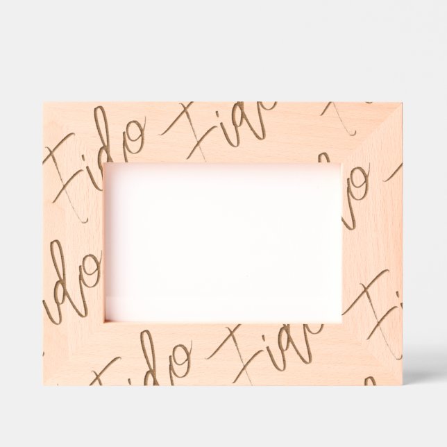 Etched Wood Pet NAME pattern Timeless Keepsake Frames (Front)