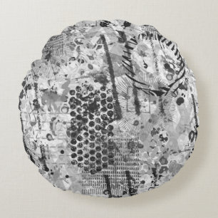 Etchings Graffiti Round Cushion