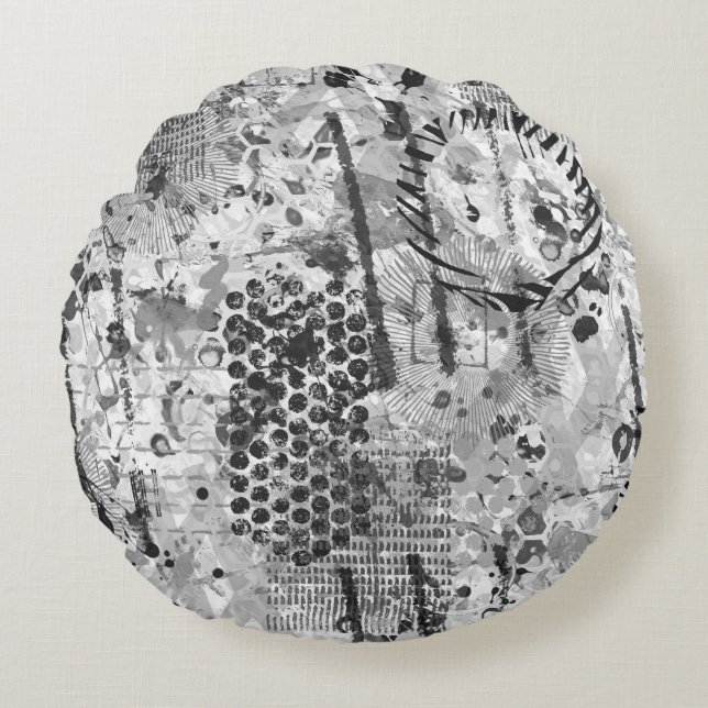 Etchings Graffiti Round Cushion (Front)