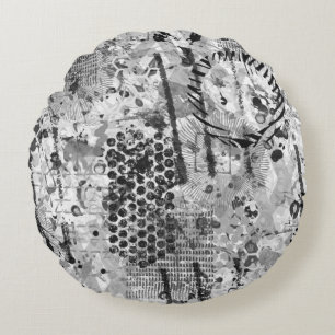 Etchings Graffiti Round Cushion