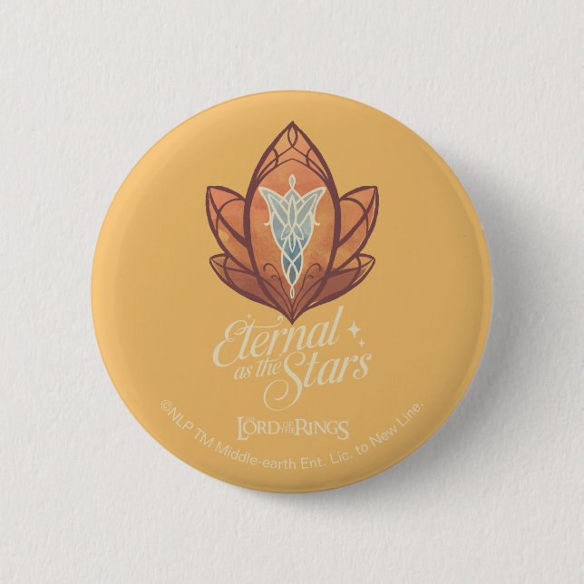 Eternal as the Stars Evenstar Graphic 6 Cm Round Badge (Front)