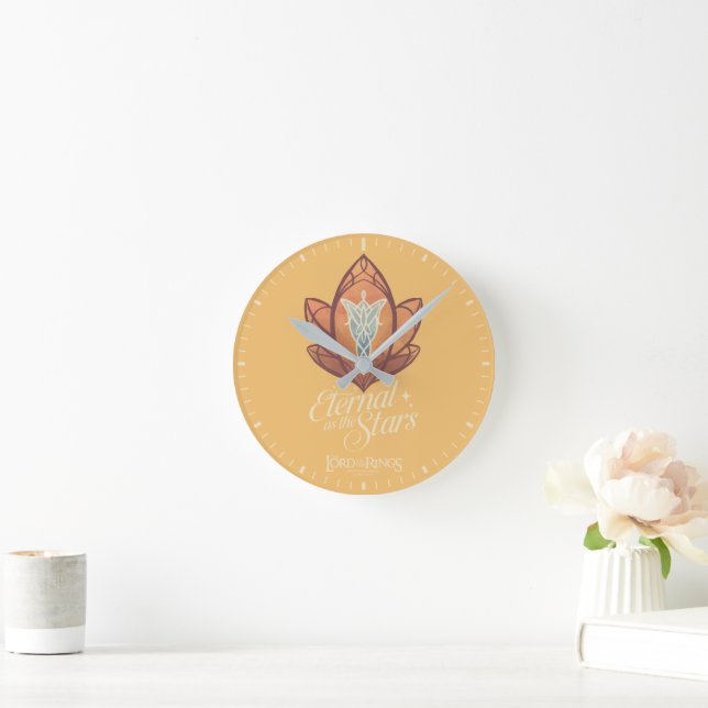 Eternal as the Stars Evenstar Graphic Round Clock (Home)