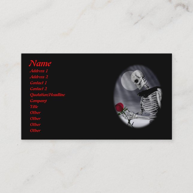 Eternal Beauty Profile Card (Front)