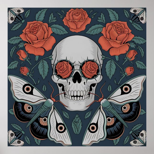 Eternal Bloom: A Dance of Life and Death Poster (Front)