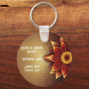 Eternal Bloom: A Timeless Celebration of Love Key Ring