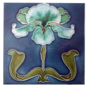 Eternal Bloom Blue Iris Tile