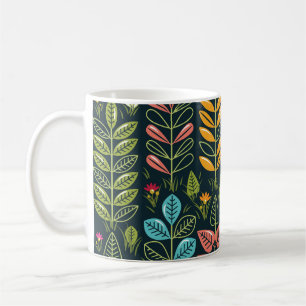Eternal Blooms: Hand-Drawn Floral Elegance Coffee Mug