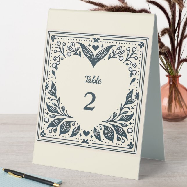 Eternal Blooms Table Number (In SItu (Table))