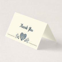 Eternal Blooms Wedding Thank You Cards