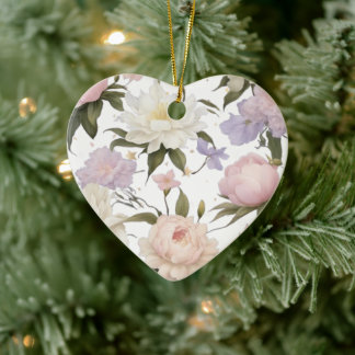 Eternal Blossom: Enchanting Floral Heart Ornament
