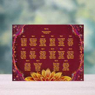 Eternal Blossoms: A Celebration of Love" Wedding Acrylic Sign