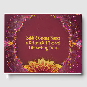"Eternal Blossoms: A Celebration of Love" Wedding Guest Book