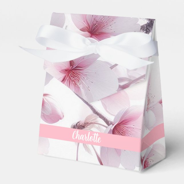 Eternal Blossoms Wedding Favours Box (Front Side)