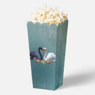 Eternal Bond, Black and White Swans in Love. Favour Box