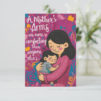 "Eternal Bonds: Heartfelt Mother's Day Greeting  Thank You Card