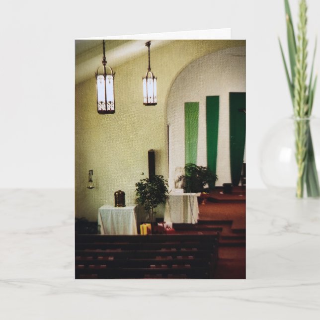 "Eternal Burning Light" Easter Card (Front)