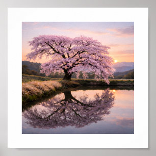 Eternal Cherry Blossom Reflection – Art Print