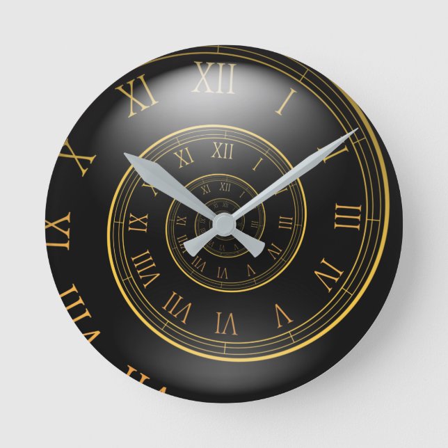 Eternal Clocks, Spiral Roman Large Clock (Front)