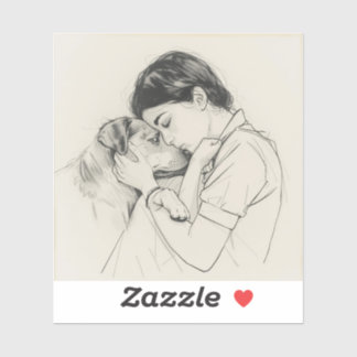 Eternal Companions: Black & White Pet Bond Paintin