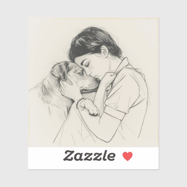 Eternal Companions: Black & White Pet Bond Paintin (Sheet)