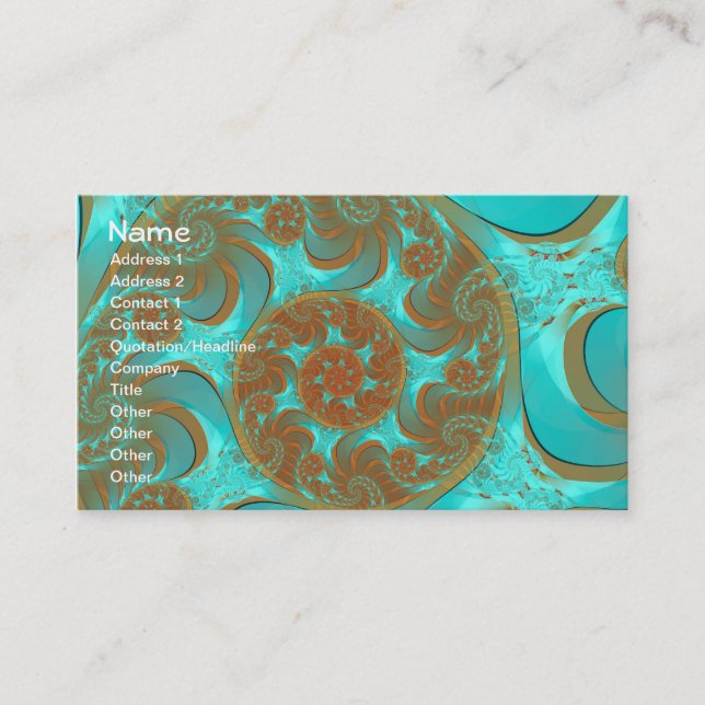 Eternal Cute Abstract Art Business Card (Front)
