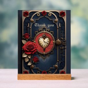 Eternal Elegance – Clockwork Heart. Acrylic Sign