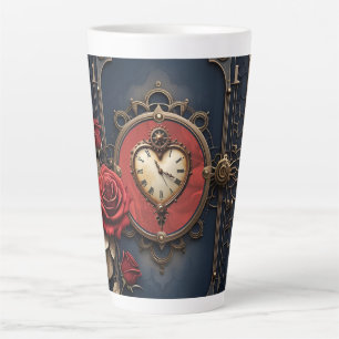 Eternal Elegance – Clockwork Heart Latte Mug