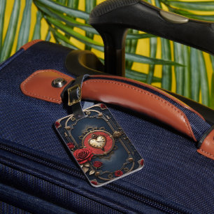 Eternal Elegance – Clockwork Heart Luggage Tag